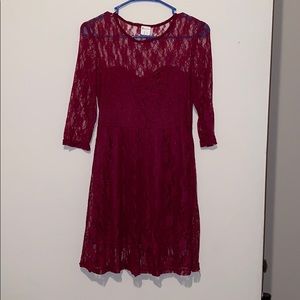 Burgundy Dress
